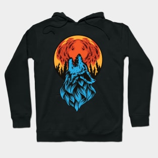 Wolf night Hoodie